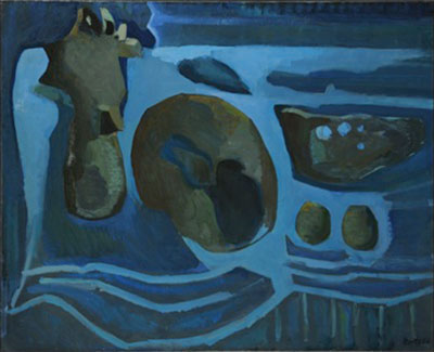 NATURE MORTE EN BLEUE