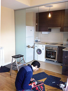 Ejemplo cerramiento de cocina Americana 320x240