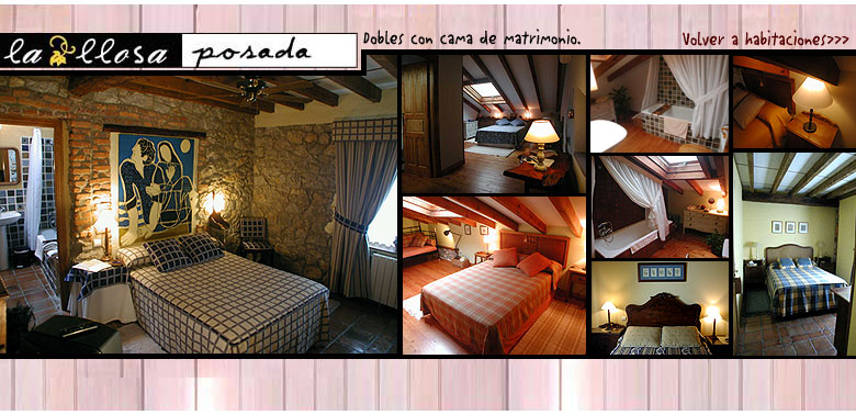 Habitaciones de camas de matrimonio en Casa Rural en Cantabria, junto a la playa de Somo y la Bah&iacute;a de Santander. Turismo Rural de Calidad, Habitaciones y Apartamentos. Vivienda Rural. Tel&eacute;fono 942.51.06.02.